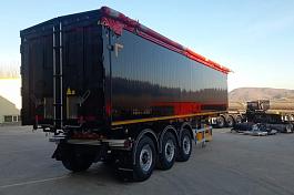 Kassbohrer BASIC (ISO PAKCS), П/п самосвальный зерновоз, 3 оси BPW, AL, V = 50 м3, ССУ 1220 мм