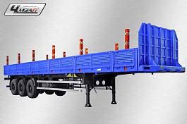 ЧМЗАП-99064-020-К53 п/п бортовой с раздвиж. кониками, ССУ 1450-1550 мм, под тягач 6Х6 с КМУ